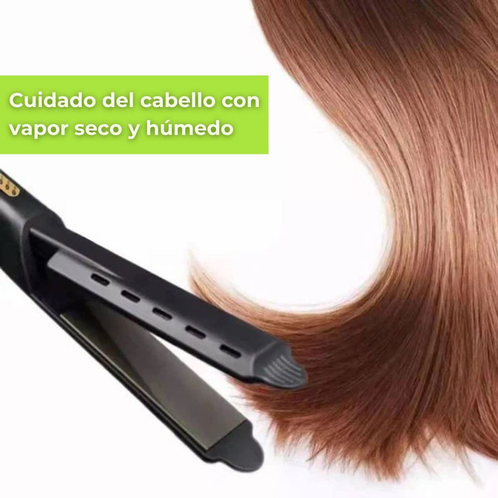 Plancha de Pelo Vapor Efecto Vapor