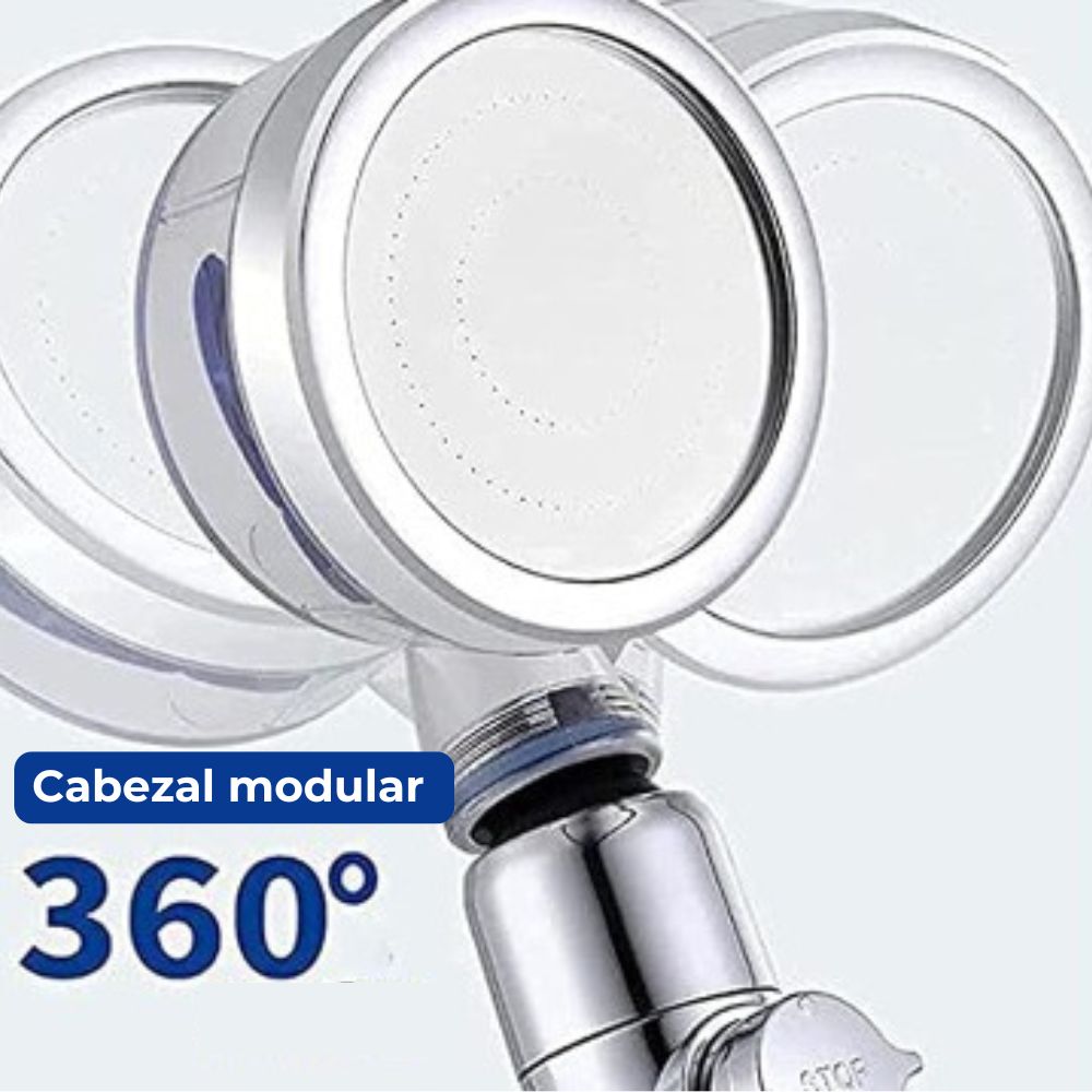 Alchofa Cabezal de Ducha con Filtro FanShower: Agua Pura, Piel Sana y Ahorro Inteligente en Cada Ducha