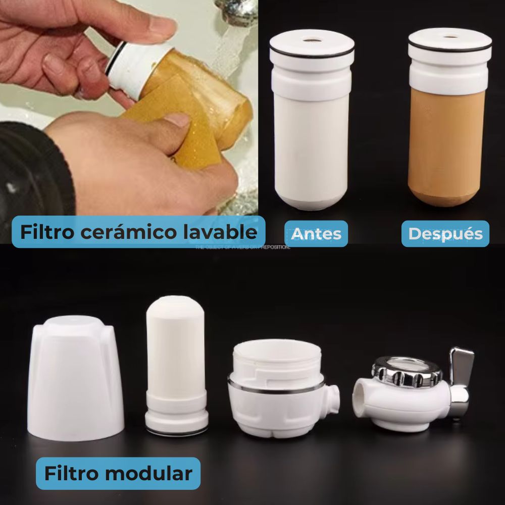 Filtro de agua para grifo Purewater – Agua pura al instante, sin impurezas