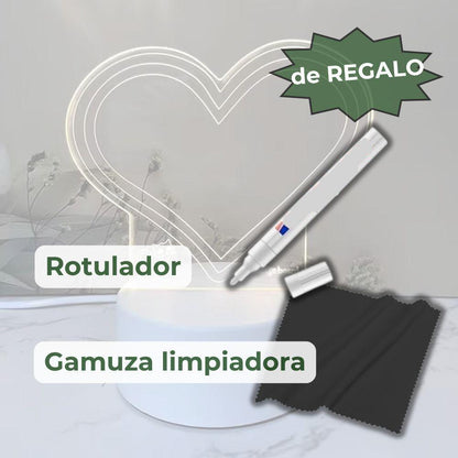 Lámpara Amor Led de Mensajes GlowLove