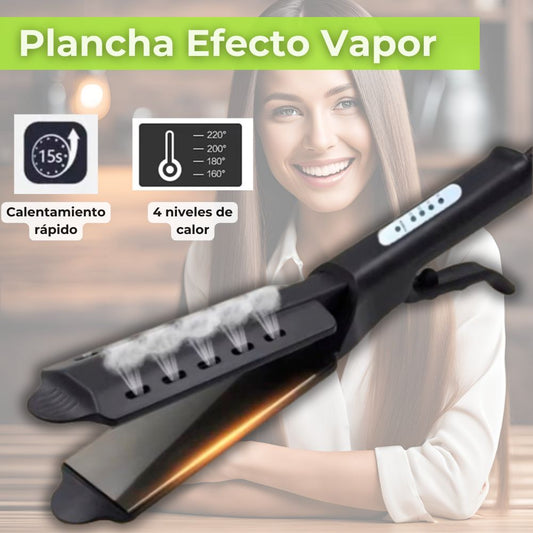 Pack 2 UN Plancha de Pelo Efecto Vapor